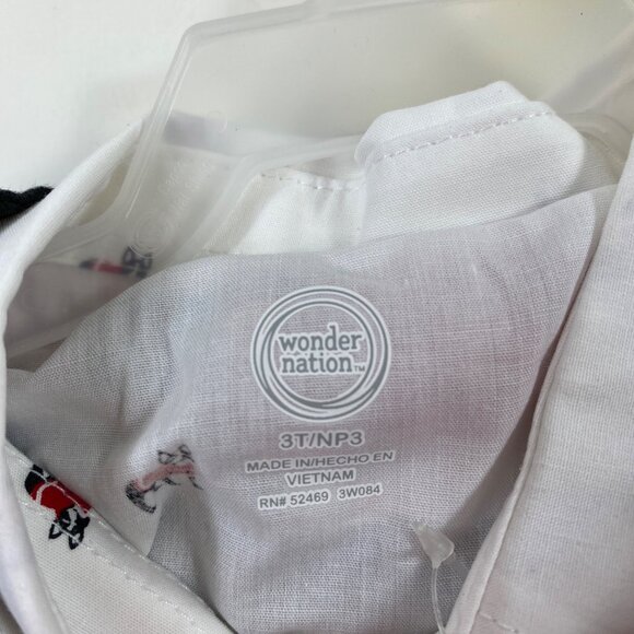 Wonder Nation Boys 5-Piece Outfit Set With Vest Shirt Pants Bow Tie Size 3T - Picture 5 of 7